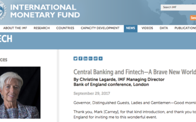 Central Banking and Fintech – A Brave New World?